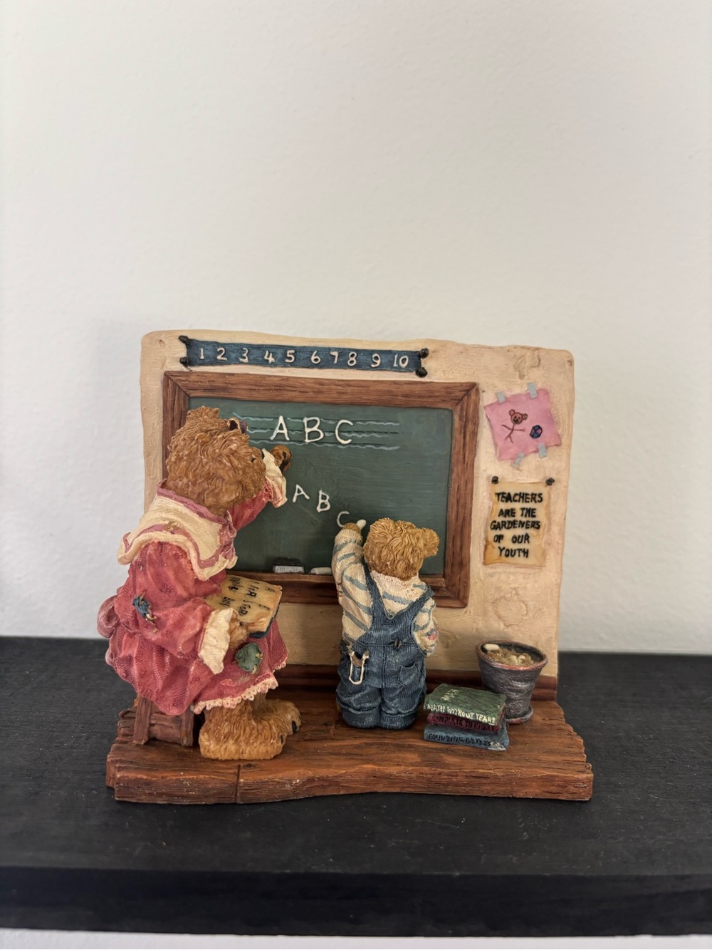 Boyds Bears Miss Wiss w/ Newton Promise for the Future Teacher Figurine #228507